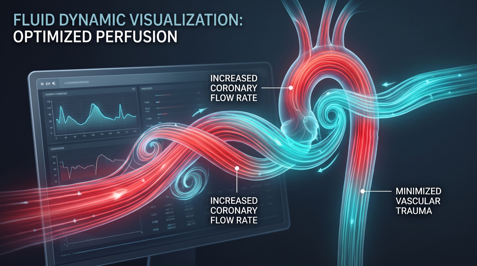 Fluid dynamic visualization: optimized perfusion